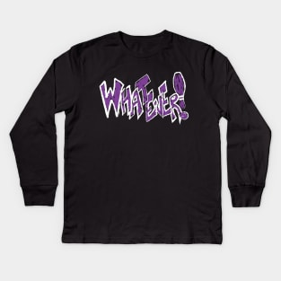 Whatever Bowling Logo Kids Long Sleeve T-Shirt